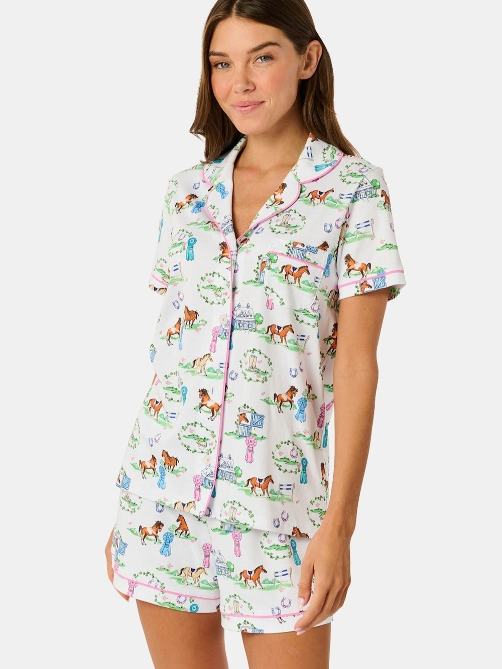 Roller Rabbit Saddle Up Polo Pajamas
